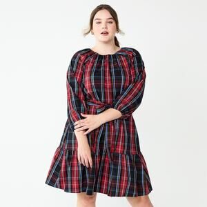 Draper James Red and Blue Plaid Dress